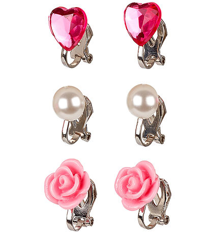 Souza Ear clip - 3 Pair - Pink