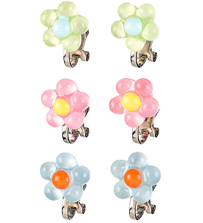 Souza Ear clip - 3 Pair - Flowers