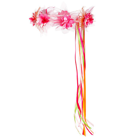 Souza Kostüm - Blumenkranz - Pink/Orange