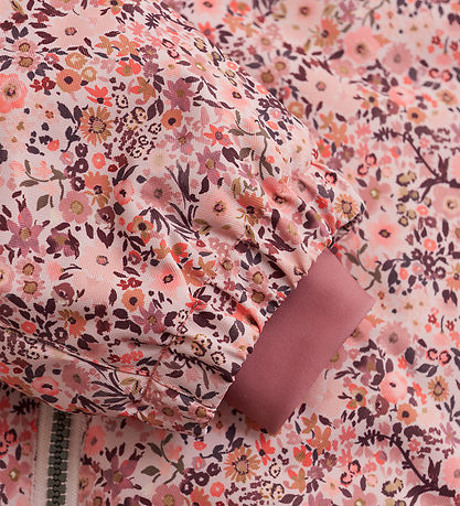 Minymo Winter Coat - AOP - Peach Whip