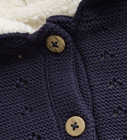 Minymo Cardigan - w. Teddy - Parisian Night