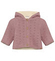 Minymo Cardigan - w. Teddy - Woodrose