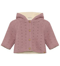 Minymo Cardigan - w. Teddy - Woodrose
