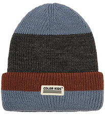 Color Kids Beanie - Wool/Acrylic - Knitted - Stormy Weather