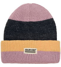 Color Kids Beanie - Wool/Acrylic - Knitted - Woodrose