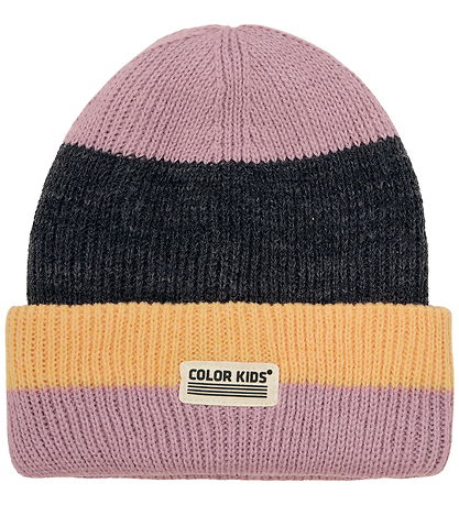 Bonnet Color Kids - Laine/Acrylique - Tricoté - Rose des bois Bonnet Color Kids - Laine/Acrylique - Tricoté - Rose des bois