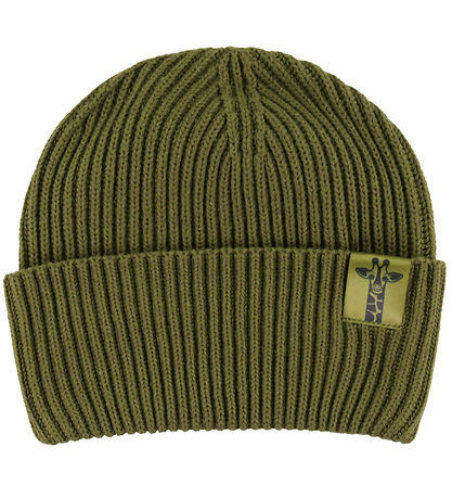 Bonnet DYR-Cph - Rib - Tricoté - Terre des animaux - Olive Bonnet DYR-Cph - Rib - Tricoté - Terre des animaux - Olive