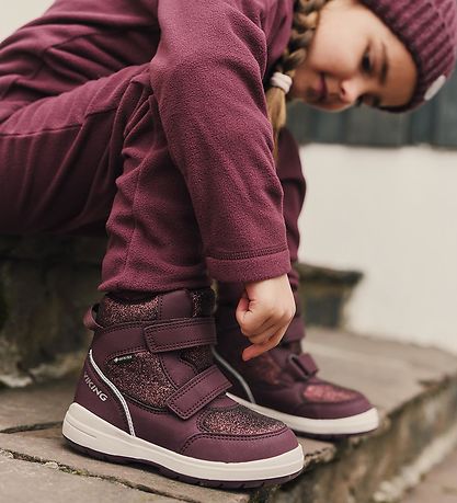 Bottes d'Hiver Viking - Fun Glitter Warm GTX 2V - Plum