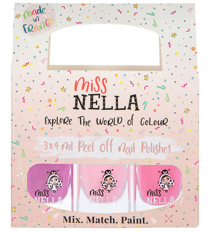 Miss Nella Nagellak - 3-pack - Pastel Kleuren