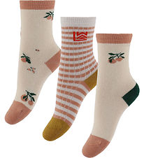 Liewood Socks - 3-Pack - Silas - Peach Sea Shell Mix