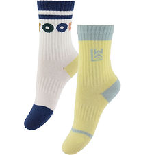 Liewood Socks - 2-Pack - Annette - Lemonade/Creme De La Creme Liewood Socks - 2-Pack - Annette - Lemonade/Creme De La Creme