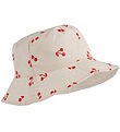 Liewood Bucket Hat - Reversible - Damon - Cherries/Sandy