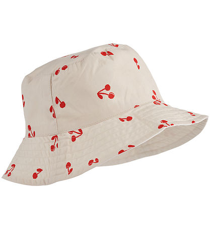 Liewood Bucket Hat - Reversible - Damon - Cherries/Sandy