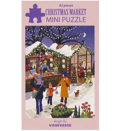 Vissevasse Jigsaw Puzzle - 42 Bricks - Christmas Market