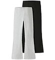 Name It Hosen - 2er-Pack - MkfVivii - Light Grey Melange/Schwarz
