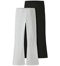 Name It Hosen - 2er-Pack - MkfVivii - Light Grey Melange/Schwarz