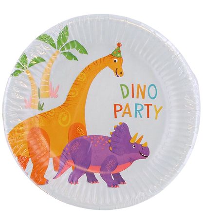 Decorata Party Paper plates - 8-Pack - 19.5 cm - Dino Party