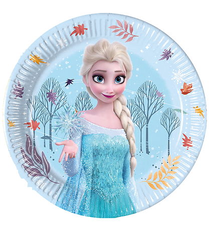 Decorata Party Kartonnen borden - 8-pack - 19,5 cm - Frozen Idyl
