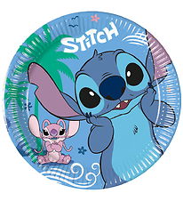 Decorata Party Papieren borden - 8-pack - 19,5 cm - Stitch & Ang