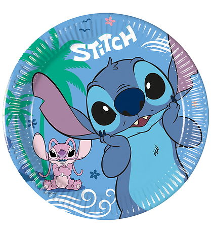 Decorata Party Papieren borden - 8-pack - 19,5 cm - Stitch & Ang