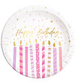 Decorata Party Papieren borden - 8-pack - 23 cm - Verjaardagskaa