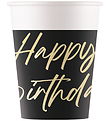Decorata Party Kartonnen beker - 8-pack - 200 ml - Elegante Happ
