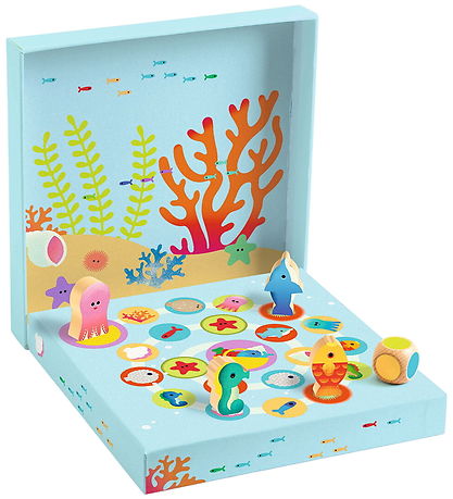 Djeco Träpedagogiskt spel - Havet - 4 Spel