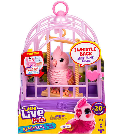 Little Live Pets - My Really Real Bird & Cage - Rosie
