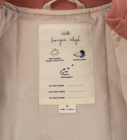 Konges Sløjd Thermojacke - Juno Bomber - Canyon Rose