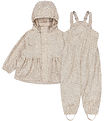 Konges Sløjd Rainwear w. Suspenders/Fleece - PU - Rainy Palme - 