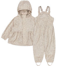 Konges Sløjd Regenkleding m. Bretellen/Fleece - PU - Rainy Palme