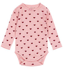 Konges Sløjd Bodysuit l/s - Minnie - Amour Rouge w. Pointelle Konges Sløjd Bodysuit l/s - Minnie - Amour Rouge w. Pointelle