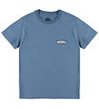 Quiksilver Stuttermabolur - Evo landamæralínur - China Blue