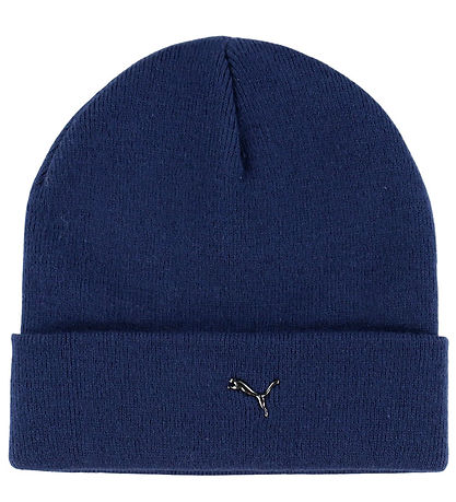 Puma Beanie - Knitted - Metal Puma CAT - Puma Navy Puma Beanie - Knitted - Metal Puma CAT - Puma Navy