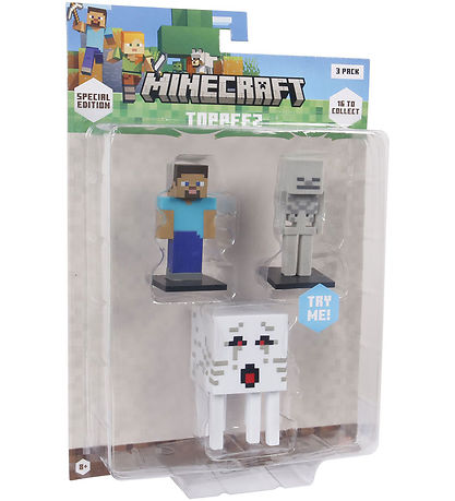 Figurines Minecraft - Édition spéciale 3D - 3 Pack Figurines Minecraft - Édition spéciale 3D - 3 Pack