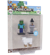 Minecraft Toy Figurine - 3D Special Edition - 3-Pack