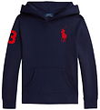 Polo Ralph Lauren Hoodie - Refined Navy w. Red