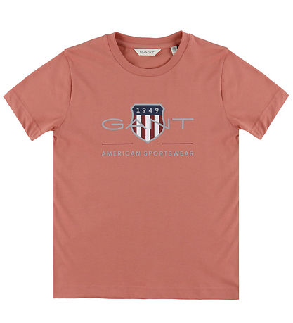 GANT T-shirt - Bleknad tegelsten