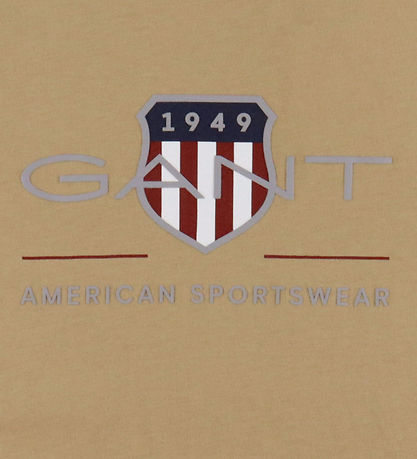 T-Shirt GANT - Dark Khaki av. Logo T-Shirt GANT - Dark Khaki av. Logo