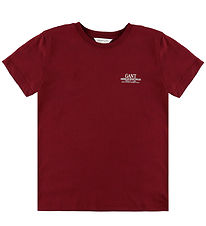 GANT T-shirt - Plumped Red w. Logo GANT T-shirt - Plumped Red w. Logo