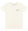 GANT T-shirt - Cream w. Logo GANT T-shirt - Cream w. Logo