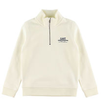 GANT Sweatshirt – Grafik – Halbreißverschluss – Cream GANT Sweatshirt – Grafik – Halbreißverschluss – Cream