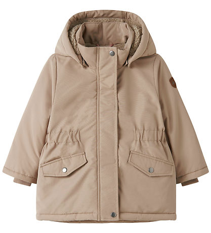 Name It Winter Coat - Parka - NmfMarlow - Silver Mink