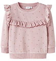 Name It Bluse - Velours - NmfNorah - Brüniert Lilac