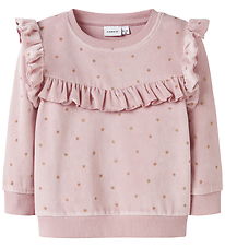 Name It Bluse - Velours - NmfNorah - Brüniert Lilac