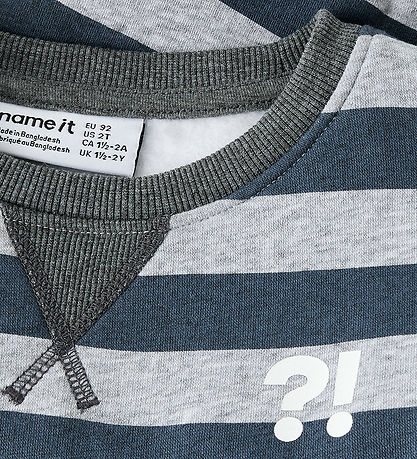 Sweat-shirt Name It - NmmOvillo - Light Grey Melange Sweat-shirt Name It - NmmOvillo - Light Grey Melange