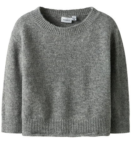 Blouse Name It - Tricoté - NmfOriane - Grey Melange Blouse Name It - Tricoté - NmfOriane - Grey Melange