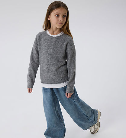 Blouse Name It - Tricoté - NkfOriane - Grey Melange Blouse Name It - Tricoté - NkfOriane - Grey Melange