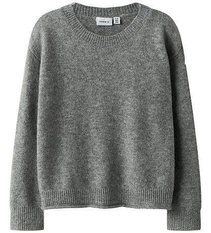 Blouse Name It - Tricoté - NkfOriane - Grey Melange Blouse Name It - Tricoté - NkfOriane - Grey Melange