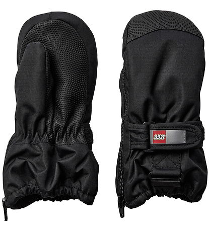 LEGO® Wear Mittens - LWAripo 703 - Black w. Zipper